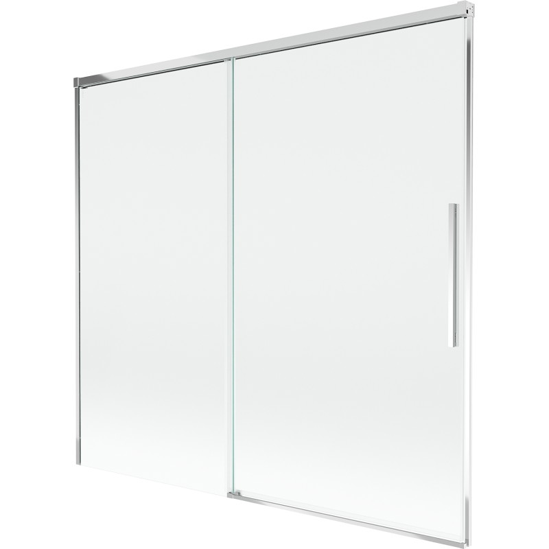 Mexen Rox dviejų dalių nustumiamas dušo ekranas 170 x 150 cm, skaidrus, chromuotas - 8C9-170-001-01-00