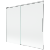 Mexen Rox vonios pertvara su 2 dalimis 180 x 150 cm, permatoma, chromuota - 8C9-180-001-01-00