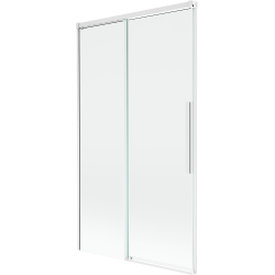 Mexen Rox vonios užuolaida su 2 slankiojančiais sparnais, 100 x 150 cm, permatoma, balta - 8C9-100-001-20-00