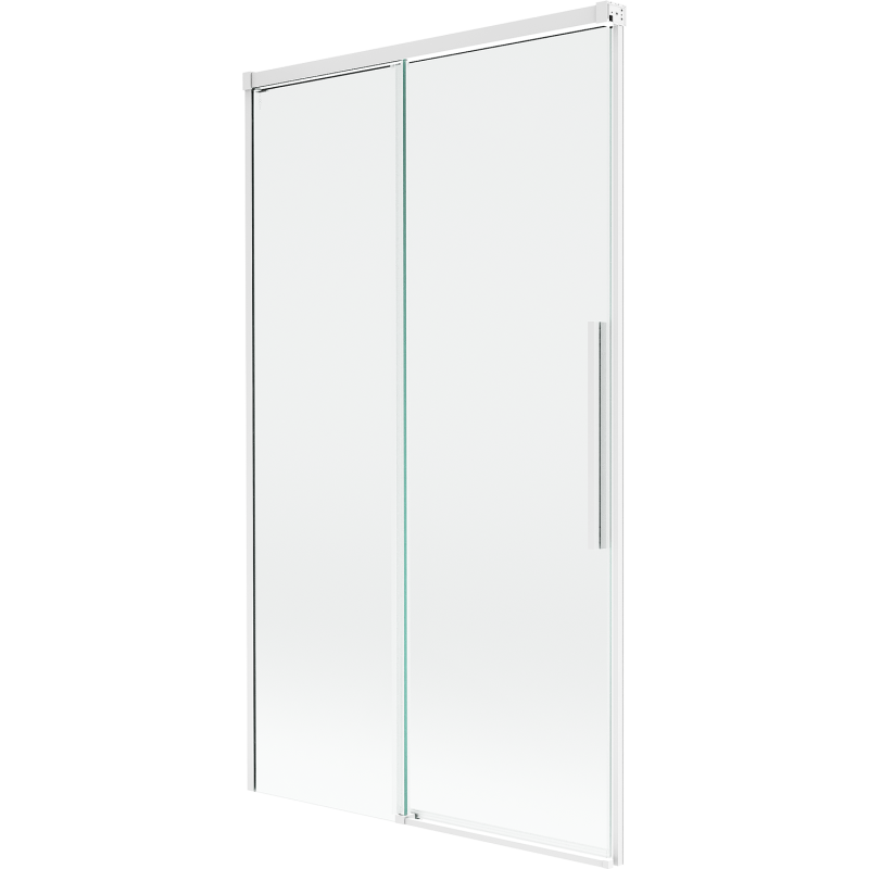 Mexen Rox vonios užuolaida su 2 slankiojančiais sparnais, 100 x 150 cm, permatoma, balta - 8C9-100-001-20-00