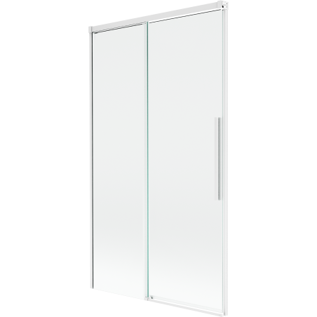 Mexen Rox vonios užuolaida su 2 slankiojančiais sparnais, 100 x 150 cm, permatoma, balta - 8C9-100-001-20-00