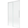 Mexen Rox vonios užuolaida su 2 slankiojančiais sparnais, 100 x 150 cm, permatoma, balta - 8C9-100-001-20-00