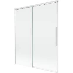 Mexen Rox 2-dalių stumdomas dušo užuolaidų perėjos durys 140 x 150 cm, permatomas, baltas - 8C9-140-001-20-00