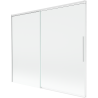 Mexen Rox 2 dalių ištraukiama vonios uždanga 180 x 150 cm, skaidri, balta - 8C9-180-001-20-00