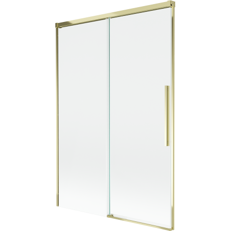 Mexen Rox vonios ekrano dviejų dalių stumdomas 120 x 150 cm, skaidrus, auksinis - 8C9-120-001-50-00