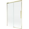Mexen Rox vonios ekrano dviejų dalių stumdomas 120 x 150 cm, skaidrus, auksinis - 8C9-120-001-50-00