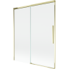 Mexen Rox dviejų dalių stumdomas vonios ekranas 140 x 150 cm, skaidrus, auksinis - 8C9-140-001-50-00