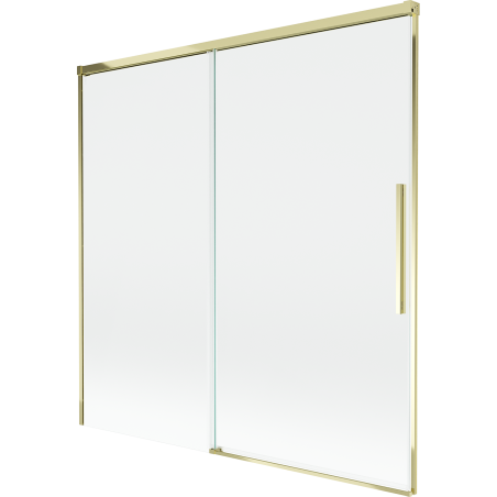 Mexen Rox dviejų dalių stumdomas dušo ekranas 160 x 150 cm, skaidrus, auksinis - 8C9-160-001-50-00
