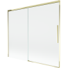 Mexen Rox dvigubas nuleidžiamas dušo stiklas 180 x 150 cm, skaidrus, auksinis - 8C9-180-001-50-00