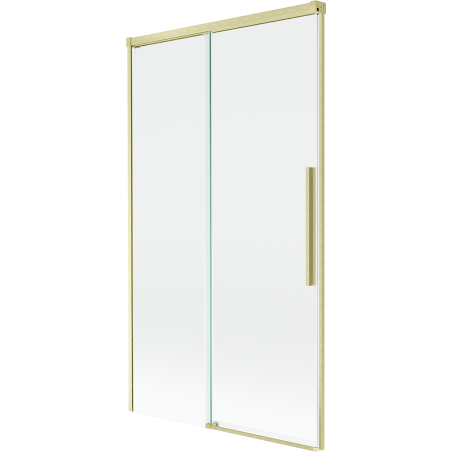Mexen Rox 2-panelė stumdoma vonios uždanga 100 x 150 cm, skaidri, auksinė šlifuota - 8C9-100-001-55-00