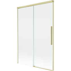 Mexen Rox 2 dalių slankiojanti vonios širma 120 x 150 cm, permatoma, auksinė matinė - 8C9-120-001-55-00