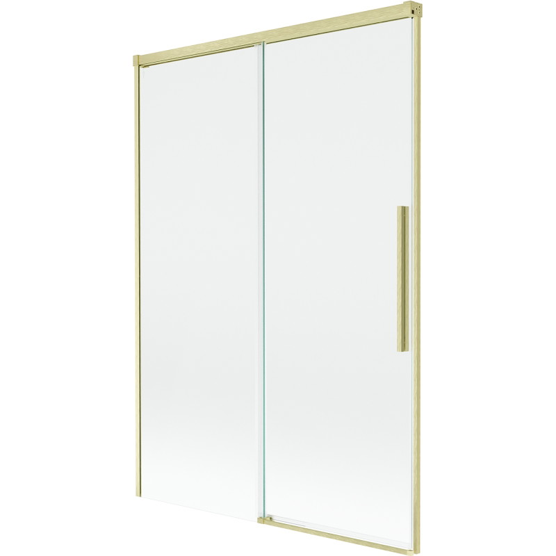Mexen Rox 2 dalių slankiojanti vonios širma 120 x 150 cm, permatoma, auksinė matinė - 8C9-120-001-55-00