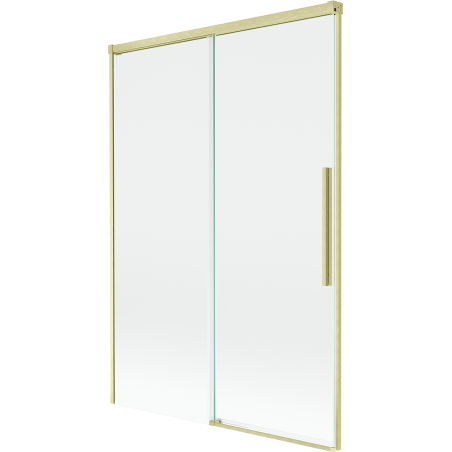Mexen Rox 2 dalių slankiojanti vonios širma 120 x 150 cm, permatoma, auksinė matinė - 8C9-120-001-55-00
