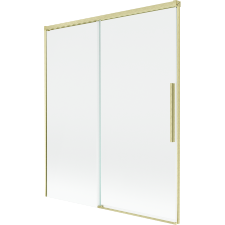 Mexen Rox 2-jų durų, stumdomas vonios pertvaras, 140 x 150 cm, skaidrus, auksinis šlifuotas - 8C9-140-001-55-00