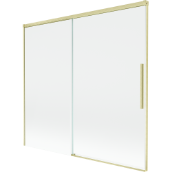 Mexen Rox dviejų dalių dušo užuolaidų užlenkiama sistema 170 x 150 cm, skaidri, šlifuoto aukso - 8C9-170-001-55-00