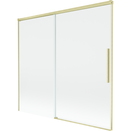 Mexen Rox dviejų dalių dušo užuolaidų užlenkiama sistema 170 x 150 cm, skaidri, šlifuoto aukso - 8C9-170-001-55-00