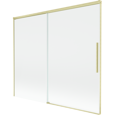 Mexen Rox 2 dalių stumdomas vonios ekranas 180 x 150 cm, skaidrus, šlifuotas auksas - 8C9-180-001-55-00