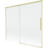 Mexen Rox vonios ekranas 2-dalių stumdomas 180 x 150 cm, skaidrus, auksinis šlifuotas - 8C9-180-001-55-00