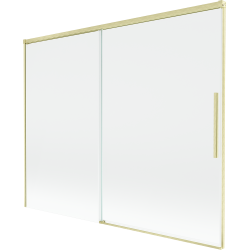 Mexen Rox slankiojanti dušo sienelė, 2-jų dalių, 190 x 150 cm, skaidri, auksinė matinė - 8C9-190-001-55-00