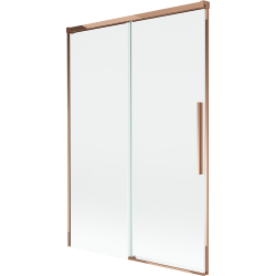 Mexen Rox 2 dalių slankiojantis vonios uždanga 120 x 150 cm, skaidri, rausvo aukso - 8C9-120-001-60-00