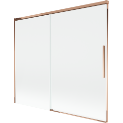 Mexen Rox stumdomas dušo geltonis, dviejų langų, 180 x 150 cm, permatomas, rožinis auksas - 8C9-180-001-60-00