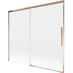 Mexen Rox voniai skirtas 2-jų dalių stumdomas ekranas 180 x 150 cm, skaidrus, rožinio aukso - 8C9-180-001-60-00