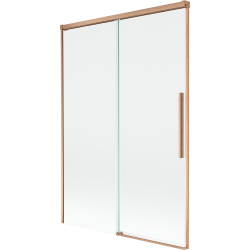 Mexen Rox 2-jų dalių stumdomas vonios ekranas 120 x 150 cm, permatomas, šlifuotas varis - 8C9-120-001-65-00