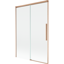 Mexen Rox dvigubas dušo ekranas, 120 x 150 cm, skaidrus, šlifuota varis - 8C9-120-001-65-00