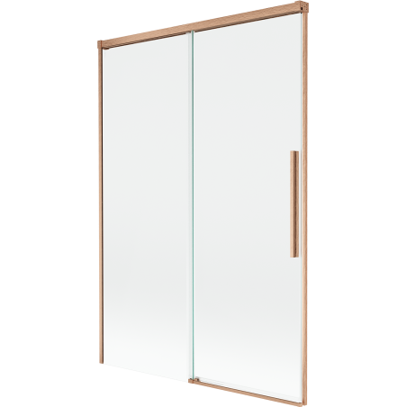 Mexen Rox 2-jų dalių stumdomas vonios ekranas 120 x 150 cm, permatomas, šlifuotas varis - 8C9-120-001-65-00