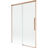 Mexen Rox dvigubas dušo ekranas, 120 x 150 cm, skaidrus, šlifuota varis - 8C9-120-001-65-00