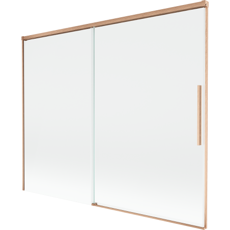 Mexen Rox dušo sienelė, dvigubai slankiojanti, 190 x 150 cm, permatoma, šlifuotas varis - 8C9-190-001-65-00