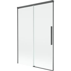 Mexen Rox slankiojanti dušo sienelė su 2 durimis, 120 x 150 cm, skaidri, šautuvų pilka šepečiuota - 8C9-120-001-66-00