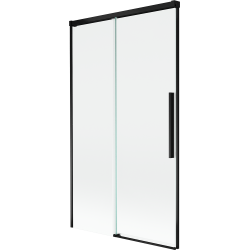 Mexen Rox dvigubas dušo ekranas, stumdomas 100 x 150 cm, skaidrus, juodas - 8C9-100-001-70-00