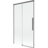 Mexen Rox stumdomas vonios ekranas, 2 dalių, 100 x 150 cm, skaidrus, tamsaus metalo spalvos - 8C9-100-001-95-00
