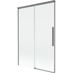Mexen Rox 2-jų dalių stumdomas vonios ekranas 120 x 150 cm, skaidrus, tamsaus metalo spalvos - 8C9-120-001-95-00
