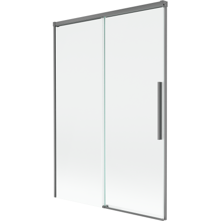 Mexen Rox 2-jų dalių stumdomas vonios ekranas 120 x 150 cm, skaidrus, tamsaus metalo spalvos - 8C9-120-001-95-00