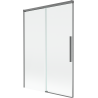 Mexen Rox dviejų durų stumdomas dušo ekranas 120 x 150 cm, permatomas, gunmetal - 8C9-120-001-95-00