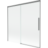 Mexen Rox dviejų durų stumdomas dušo ekranas 160 x 150 cm, skaidrus, pistoletinis metalas - 8C9-160-001-95-00