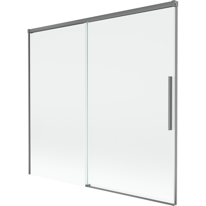 Mexen Rox dušo sienelė 2 dalių, 170 x 150 cm, permatoma, ginklų metalo - 8C9-170-001-95-00