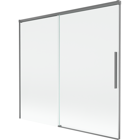 Mexen Rox dušo sienelė 2 dalių, 170 x 150 cm, permatoma, ginklų metalo - 8C9-170-001-95-00