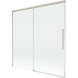 Mexen Rox 2-dalių slankus vonios ekranas 160 x 150 cm, permatomas, šlifuotas nikelis - 8C9-160-001-97-00