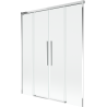 Mexen Rox vonios ekranas, stumdomas, 2 sparnų, 160 x 150 cm, skaidrus, chromas - 8C9-160-002-01-00