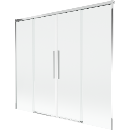 Mexen Rox dušo pertvara 2 dalių stumdomas 180 x 150 cm, skaidrus, chromuotas - 8C9-180-002-01-00