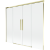 Mexen Rox dviejų dalių stumdomas dušo ekranas 180 x 150 cm, skaidrus, auksinis - 8C9-180-002-50-00
