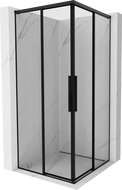 Mexen Rox Duo stumdoma dušo kabina 110 x 110 cm, juodas rėmas, juoda - 8C2D-110-110-70-70