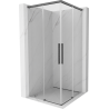 Mexen Rox Duo stumdomas dušo kabina 90 x 90 cm, skaidri, šešėliuota ginklų pilka - 8C2D-090-090-66-00