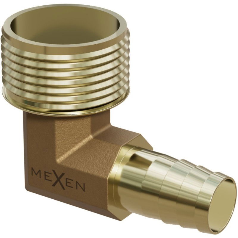 Mexen BRASS žarnelės jungtis žalvarinis alkūnė 1/2 GZ x 10 mm - W97423-1210