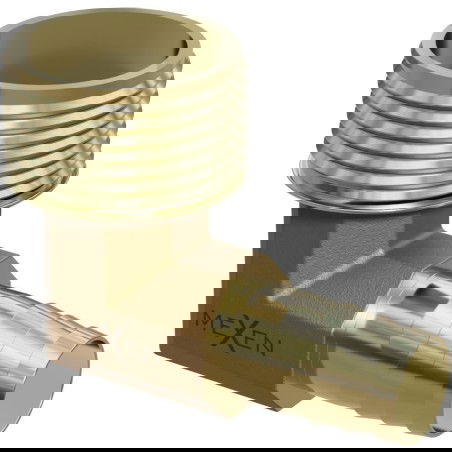 Mexen BRASS žarnelės jungtis žalvarinis alkūnė 1/2 GZ x 10 mm - W97423-1210