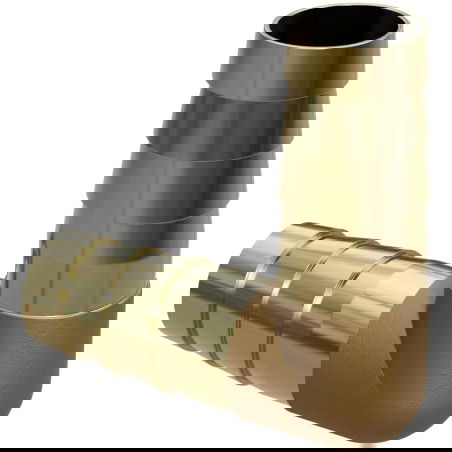 Mexen BRASS žalvarinis alkūninis žarnos jungtis 10 x 10 mm - W97431-1010