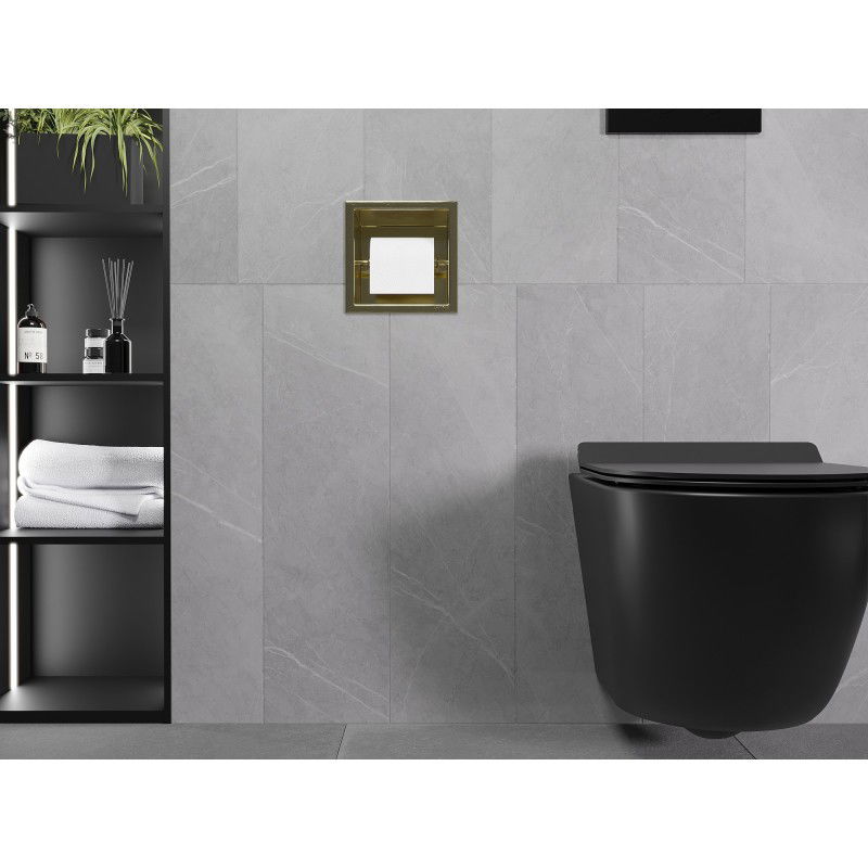 Mexen X-Wall-P tualetinio popieriaus laikiklis, šlifuotas auksinis - 1953